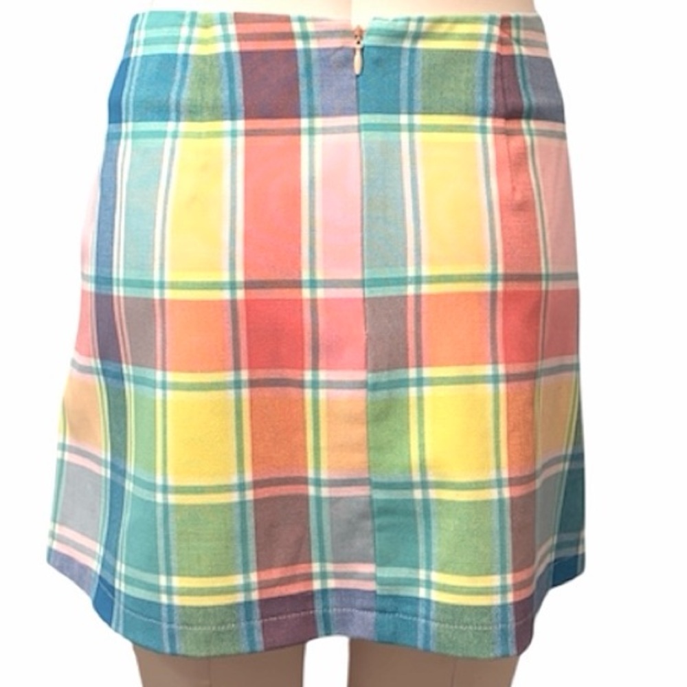 Urban Outfitters Plaid Mini Skirt Multicolor Pastel Check Size S - Picture 3 of 7